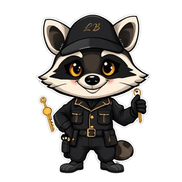 Locksmith Band Raccoon Mascot